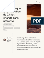 22 Choses Que La Résurrect On de CHR ST Change Dans Notre V e