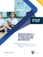 Importancia y Beneficios de La Iniciación Deportiva