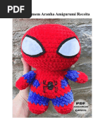 Pelucia Homem Aranha Amigurumi Receita