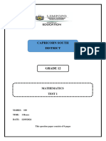 Grade 12 Controlled Test 1-2