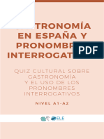 Pronombres Interrogativos Gastronomia Espana Psabvd