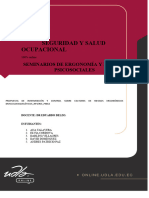 Propuesta de Intervención y Control Factores de Riesgos Ergonómicos Musculoesqueléticos