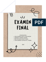 Examen Final de Economia