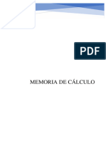 Memoria de Cálculo Hidráulico de Abastecimiento