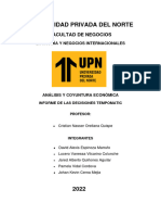 Informe de Las Desiciones Tempomatic