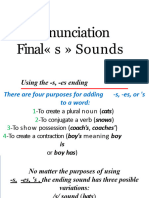 Pronunciation S Sounds