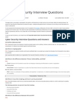 Top 50 Cybersecurity Interview Questions and Answers - 2021