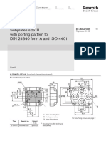 Subplates Size10 With Porting Pattern To DIN 24340 Form A and ISO 4401