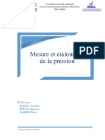 TP1 Mesure Et Étalonnage de La Pression