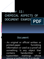 Week 11 Ink Analysis and Chemical Aspects of Document Examination