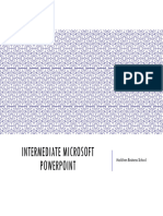 Intermediate Microsoft PowerPoint