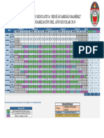 Calendarización Del Año Escolar 2024