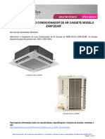 Lançamento Do Condicionador de Ar Cassete Modelo ZI48F/ZE48F