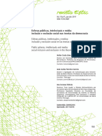 Esferas Públicas, Intelectuais e Mídia - Inclusão e Exclusão Social Nas Teórias Da Democracia