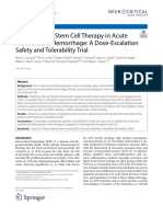 2023 - Mesenchymal Stem Cell Therapy in Acute Intracerebral Hemorrhage - A Dose-Escalation Safety and Tolerability Trial