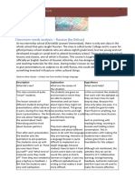 Classroom Needs Analysis Russian-Social Studies-French