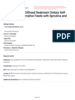 Nile Tilapia and Gilthead Seabream Dietary Self-Selection of Alternative Feeds With Spirulina and Quinoa