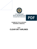 Dia 1, Caso EXAMEN DE TITULO 2024 CLEAR SKY AIRLINES