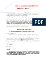 INTERSECCION DE LUGARES GEOMÉTRICOS Parte 1