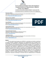 La Numerisation Et Le Developpement Socio-Economique - Catalyseur de Competitivite Et D'innovation A L'ère Du Covid-19 Au Maroc