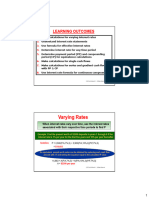 Varying Rates: Learning Outcomes