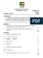 Grade 10 Paper 1 (Final Revised)