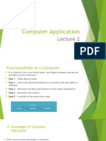Computer Application LECTURE 2