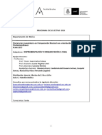 Programa Instrumentación y Orquestación I Ciclo Lectivo 2024