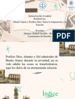 Benito Juarez y Diaz. Entre La Admiracion y La Traicion