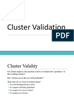 Cluster Validation