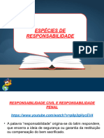 3 Aula - Espécies de Responsabilidade