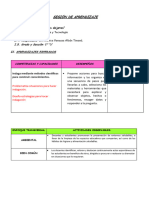 Sesión de Aprendizaje Ciencia