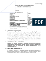 001 - Silabo Desarrollo Socioemocional