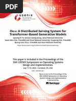 Yu Et Al. - OrCA A Distributed Serving System For Transformer