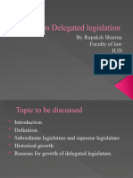 Delegated Legislation