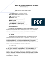 Informe Psicometrico de Los Tests Metodologia