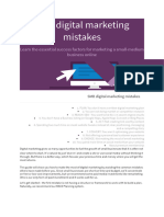 SMB Digital Marketing Mistakes