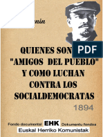 1894 - Quienes Son Los Amigos Del Pueblo y Como Luchan Contra Laos Socialdemocratas-K