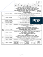 Annex 1 S4 Post Exam Extra Lessons Schedule 22-23 2