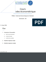 P1 - Introduction À L'économétrie