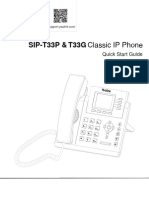 Yealink SIP-T33P - T33G Quick Start Guide V86.36