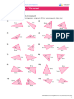 Third Space Learning Congruent Triangles GCSE Worksheet