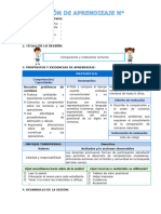 SESIÓN DE APRENDIZAJE #Comparamos y Ordenamos Números