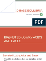 7.0 Acid Base Equilibria