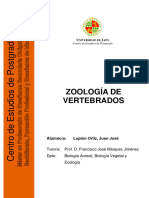 LUPION ORTIZ - TFM, Zoologia de Vertebrados. Biologia y Geologia.