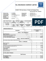 Tata AIG Motor Premium Quote - 3184 - QT - 24 - 6204242278