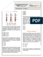 Lista de Exercícios - FIRJAN-SESI (2º Ano - 1º Trimestre - Física)