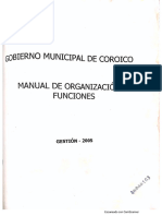 Manual de Organización y Funciones