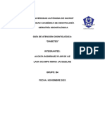 GUÍA DE ATENCIÓN ODONTOLÓGICA - "DIABETES" Equipo 5