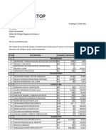 Version SIN AIRES PRESUPUESTO DEF. SEDE ADMINISTRATIVA CENACULO Sin Imprevistos